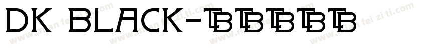 dk black字体转换